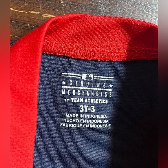 Majestic MLB Washington Nationals Jersey Shirt Toddler Kid Boy Girl size 3T - Picture 3 of 5